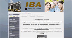 Desktop Screenshot of immobilien-iba.com