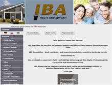 Tablet Screenshot of immobilien-iba.com